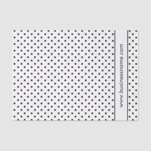 Papier Mousseline Point Polka noir et blanc (Recto)