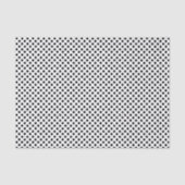 Papier Mousseline Point Polka noir et blanc (Recto)