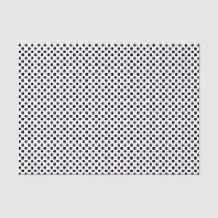 Papier Mousseline Point Polka noir et blanc