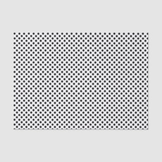 Papier Mousseline Point Polka noir et blanc