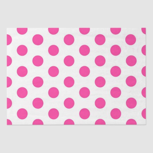 Papier Mousseline Point Polka rose (Recto)
