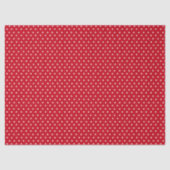 Papier Mousseline Point Polka rouge (Recto)