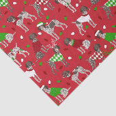 Papier Mousseline Pointeur court allemand de Noël (Détail)