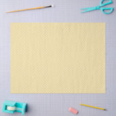 Papier Mousseline Pointillisme Classique Blanc - Jaune Canari (Artisanat)