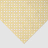 Papier Mousseline Pointillisme Classique Blanc - Jaune Canari (Détail)