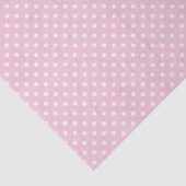 Papier Mousseline Pointillisme Classique Blanc - Rose Clair (Détail)