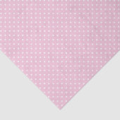 Papier Mousseline Pointillisme Classique Blanc - Rose Clair (Détail)