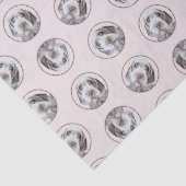 Papier Mousseline Pointing à poils durs Griffon Peinture animal chie (Détail)