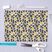 Papier Mousseline Points animaux noirs et jaunes Imprimer (Artisanat)