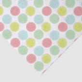 Papier Mousseline Points aquarelle colorés (Détail)