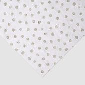 Papier Mousseline Points argentés de parties scintillantes (Détail)