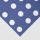 Papier Mousseline Points blancs bleus (Détail)