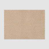 Papier Mousseline Points blancs simples sur Faux Rustic Brown Kraft (Recto)