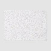 Papier Mousseline Points bleu et or (Recto)