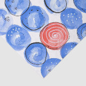 Papier Mousseline Points bleus Abstraits (Détail)
