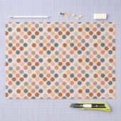 Papier Mousseline Points Boho rétro neutres (Artisanat)