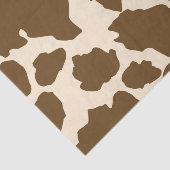 Papier Mousseline Points Brown Vache Imprimer Fermier Animaux de fer (Détail)