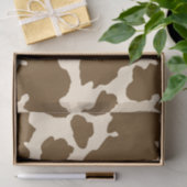 Papier Mousseline Points Brown Vache Imprimer Fermier Animaux de fer (Cadeau)