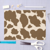 Papier Mousseline Points Brown Vache Imprimer Fermier Animaux de fer (Artisanat)