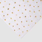 Papier Mousseline Points chics de blanc d'or (Détail)