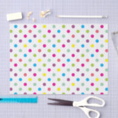 Papier Mousseline Points Colorés (Artisanat)
