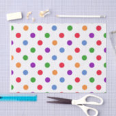 Papier Mousseline Points Colorés (Artisanat)