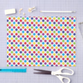 Papier Mousseline Points Colorés (Artisanat)