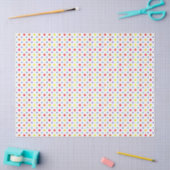 Papier Mousseline Points colorés (Artisanat)