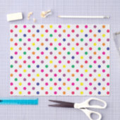 Papier Mousseline Points Colorés (Artisanat)