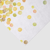 Papier Mousseline Points Confetti Jaune Or (Détail)