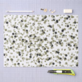 Papier Mousseline Points Confetti Noir Or (Artisanat)