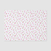 Papier Mousseline Points Confetti rose et or (Recto)