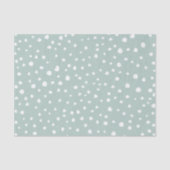Papier Mousseline Points Dalmatiens verts, Points Dalmatiens, Pots D (Recto)
