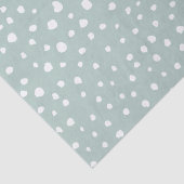 Papier Mousseline Points Dalmatiens verts, Points Dalmatiens, Pots D (Détail)