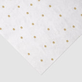 Papier Mousseline Points de blanc doré Animaux de la forêt aquarelle (Détail)