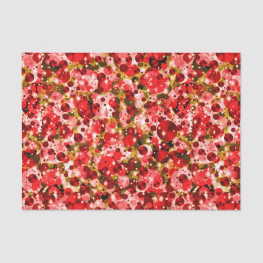 Papier Mousseline Points de fête-6-Fraise Kiwi- (Recto)