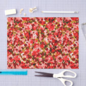 Papier Mousseline Points de fête-6-Fraise Kiwi- (Artisanat)