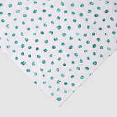 Papier Mousseline Points de Parties scintillant à la menthe Annivers (Détail)