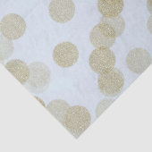 Papier Mousseline Points de Parties scintillant Bleu & Or Shimmer (Détail)