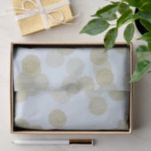Papier Mousseline Points de Parties scintillant Bleu & Or Shimmer (Cadeau)