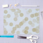 Papier Mousseline Points de Parties scintillant Bleu & Or Shimmer (Artisanat)