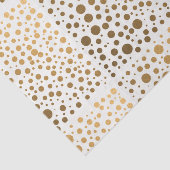 Papier Mousseline Points élégants de confettis de feuille d'or (Détail)
