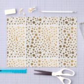 Papier Mousseline Points élégants de confettis de feuille d'or (Artisanat)