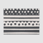 Papier Mousseline Points Et Rayures Abstraits (Recto)