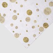 Papier Mousseline Points fascinants de confettis de Bokeh d'or (Détail)