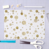 Papier Mousseline Points fascinants de confettis de Bokeh d'or (Artisanat)
