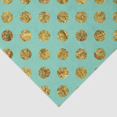 Papier Mousseline Points fascinants et en bon état d'or (Détail)