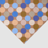 Papier Mousseline Points géants du milieu du siècle, Taupe Tan, Beig (Détail)