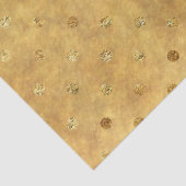 Papier Mousseline Points Gold Chic (Détail)