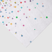 Papier Mousseline Points heureux de confettis (Détail)